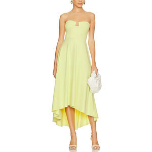 Susana Monaco High Green Nylon Low Dress Size M